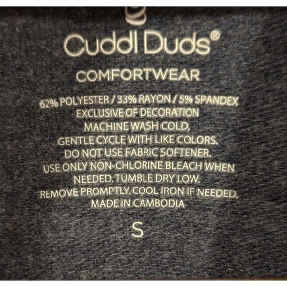 Cuddl Duds Comfortwear Cardigan Cascade Blue Plaid Sz S cozycore cuffins comfy - Picture 2 of 4